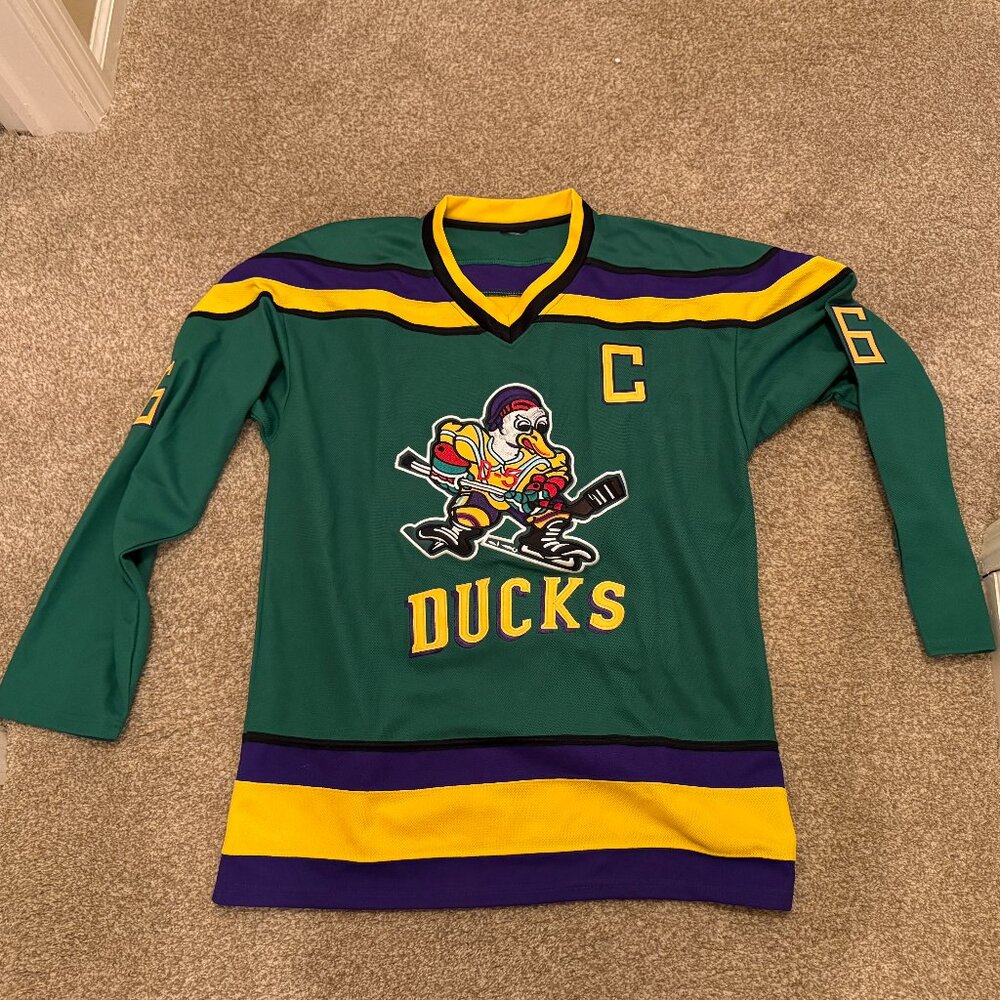 Charlie Conway #96 Mighty Ducks Jersey Size Men's XL